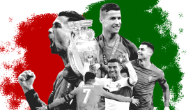 Fotomontaje de Cristiano Ronaldo con Portugal en la Eurocopa