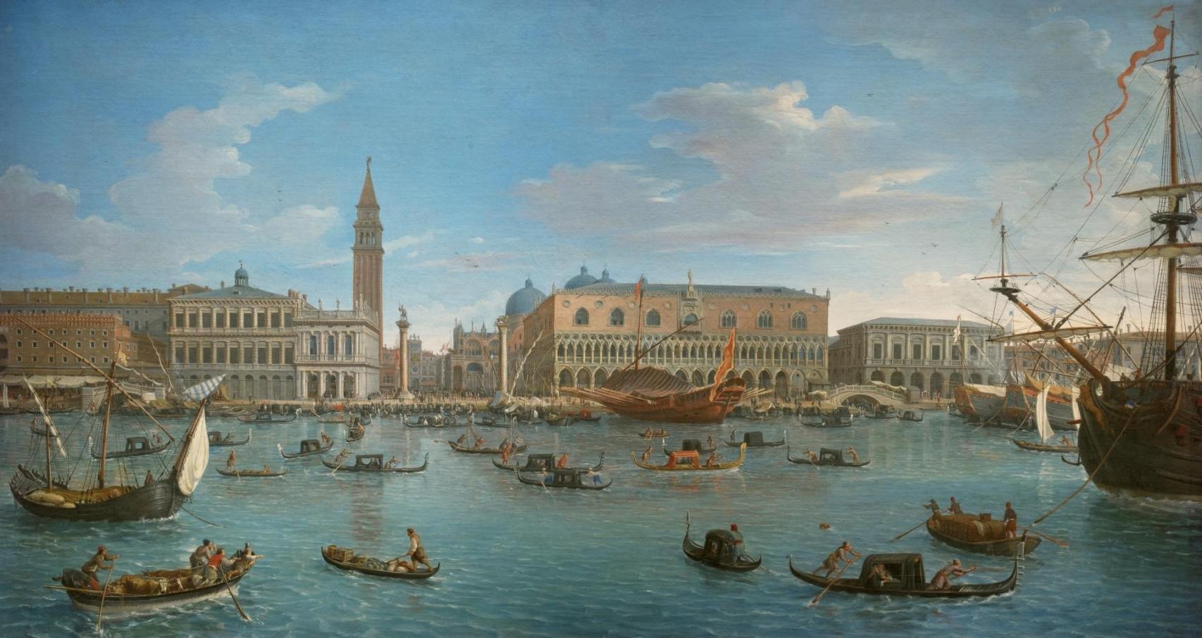 Gaspare Vanvitelli: 'Vista de Venecia desde la isla de San Giorgio', 1697. Museo del Prado.