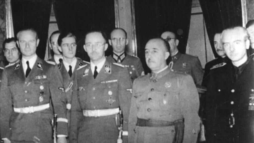 Franco junto a Heinrich Himmler en octubre de 1940. Foto: Archivos Federales de Alemania