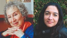 Margaret Atwood y Fernanda Melchor. Fotos: Aitor Santomé y Lisbeth Salas