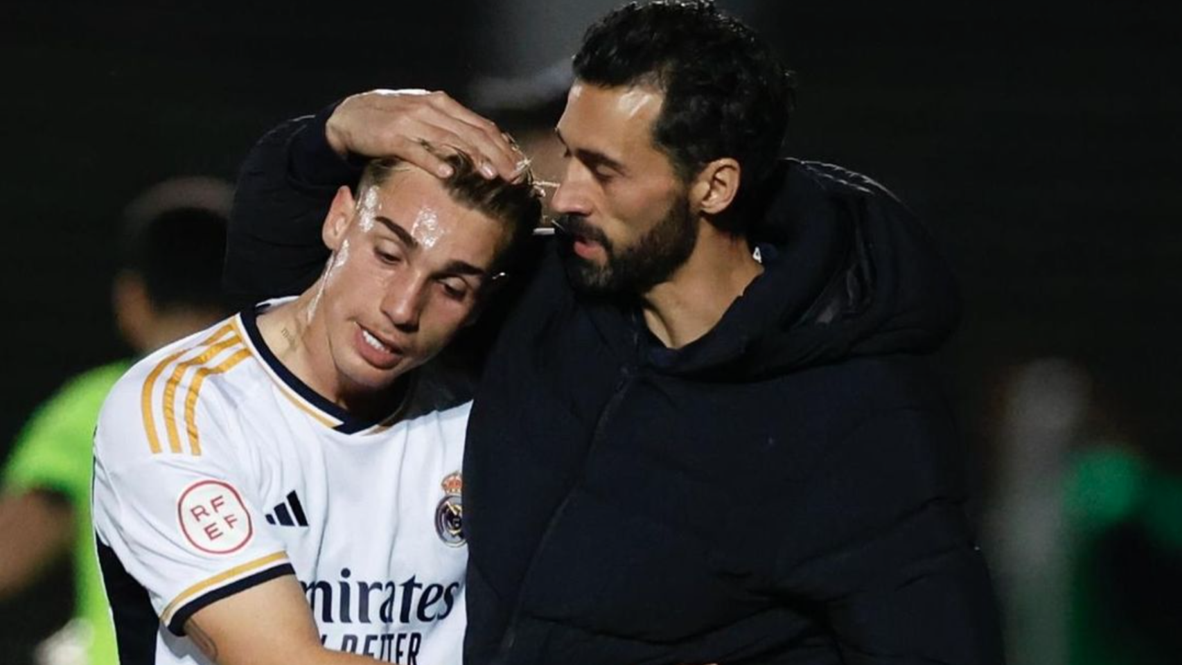 Iker Bravo y Álvaro Arbeloa, en el Juvenil A del Real Madrid