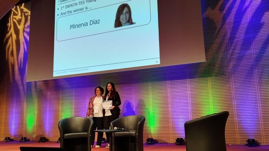 La profesora de la UCLM Minerva Díaz recibe el premio internacional First Young Scientist Award.