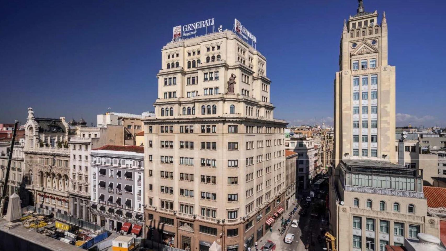 Edificio Generali, en el número 21 de la calle Alcalá.