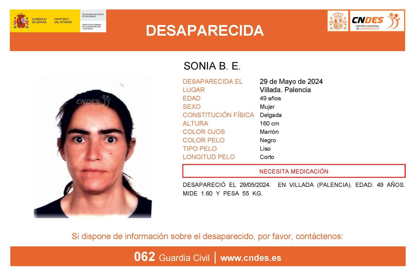 Sonia, la mujer que ha desaparecido en Palencia