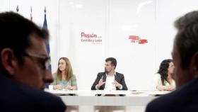 El secretario general del PSOE en Castilla y León, Luis Tudanca, en el Plenario de la Comisión Ejecutiva del PSOE de Castilla y León