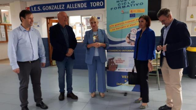 Presentación de las matriculaciones de FP en el IES González Allende de Toro