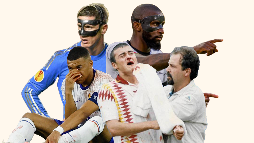 Fernando Torres, Antonio Rüdiger, Kylian Mbappé y Luis Enrique, en un fotomontaje