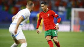 Cristiano Ronaldo, con el balón.