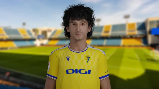Avatar del mítico jugador del Cádiz Club de Fútbol Jorge 'Mágico' González desarrollado por WeHumans, uno de sus proyectos icónicos.