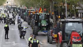 Una de las tractoradas de protesta de este año, en Granada.