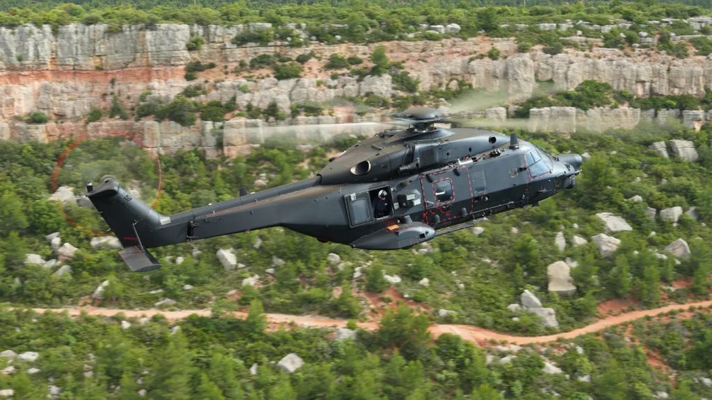 Helicóptero NH90 de las fuerzas especiales francesas