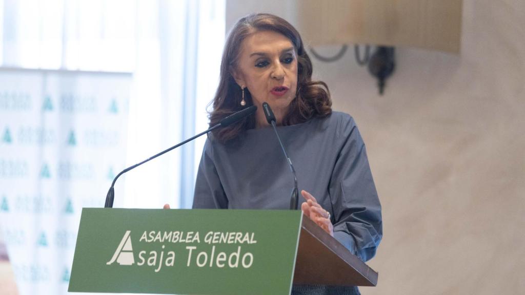 Blanca Corroto en la Asamblea General de ASAJA Toledo. Foto: Javier Longobardo.