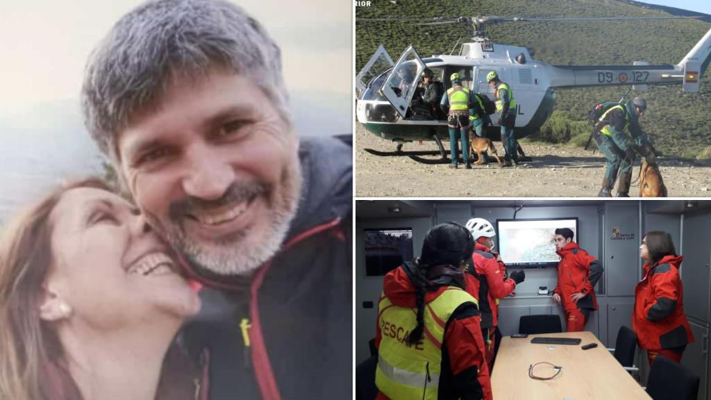 Merche Gasco junto a José Antonio, el montañero desaparecido en Béjar, y el operativo de búsqueda