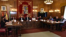El presidente de la Diputación de Zamora, Javier Faúndez, durante la firma de convenios para la mejora del abastecimiento de agua