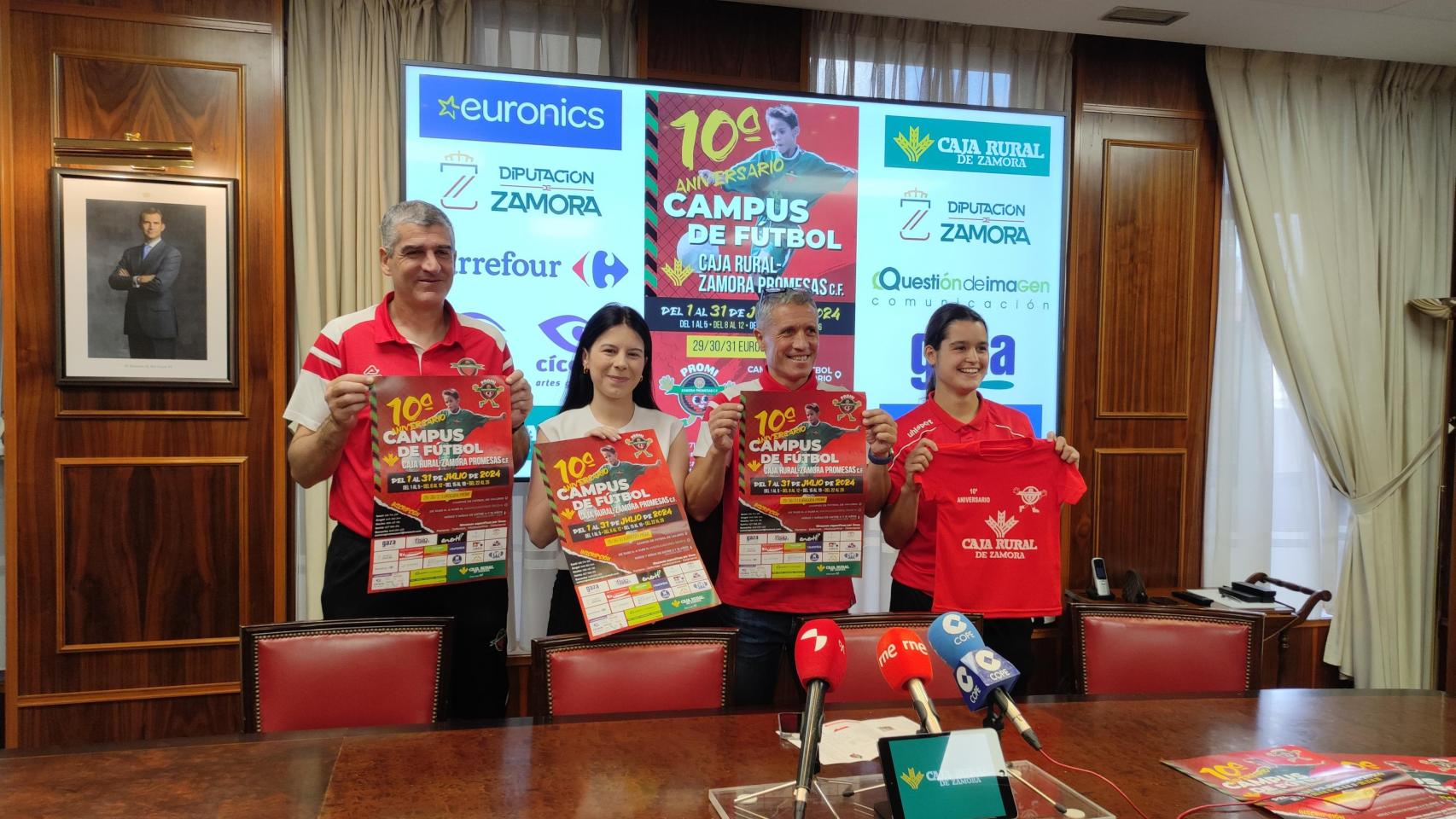 Presentación del campus de fútbol de Caja Rural - Zamora Promesas
