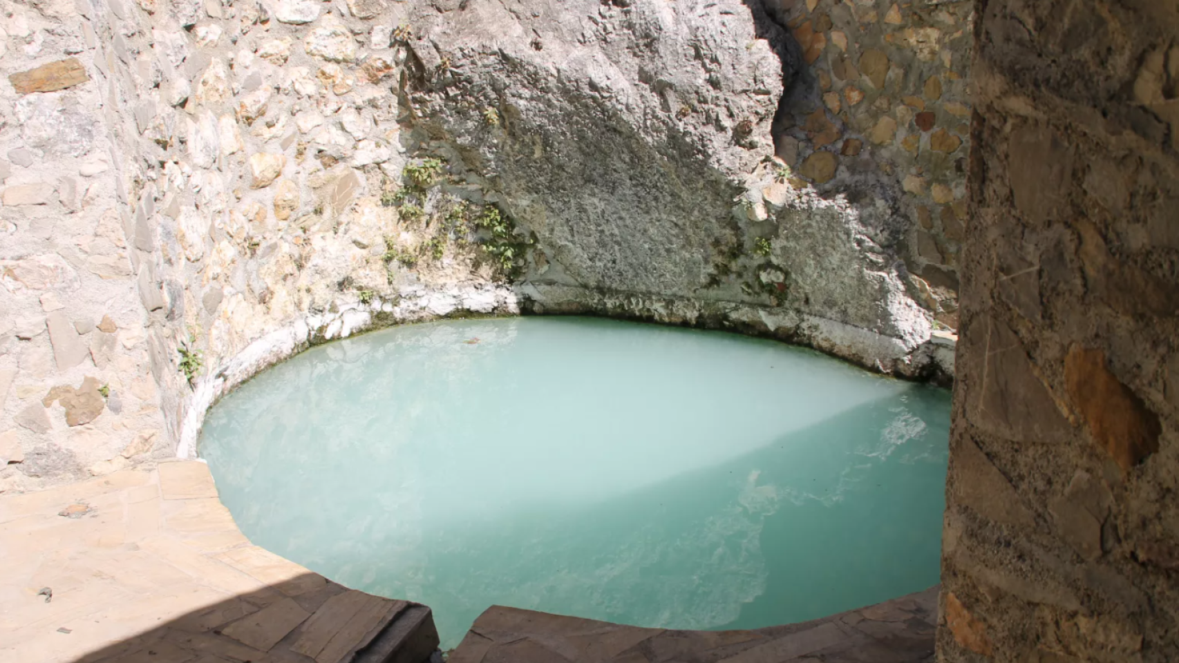 Piscina termal romana en Málaga.