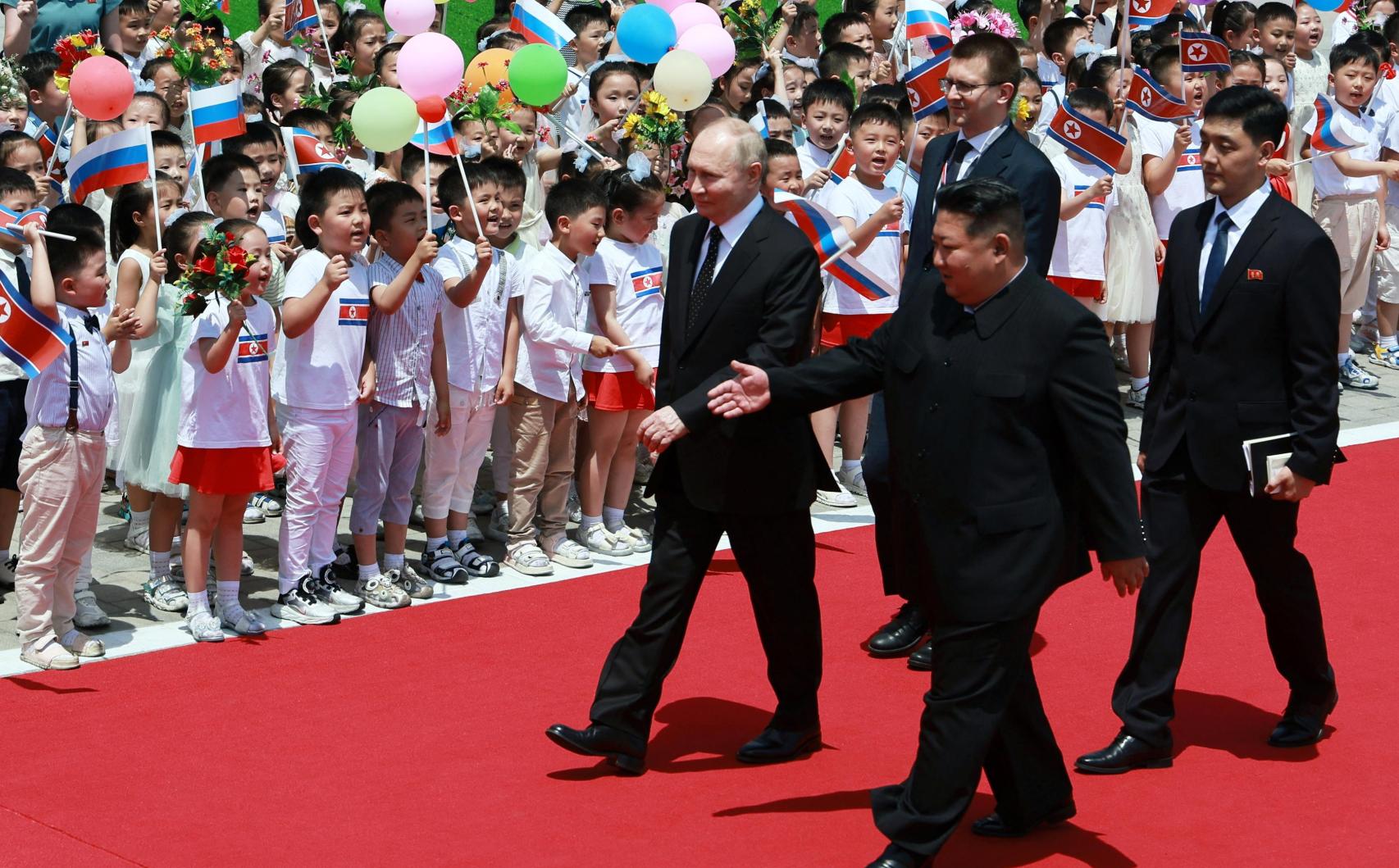 El presidente de Rusia, Vladimir Putin, visita Corea del Norte el pasado miércoles.