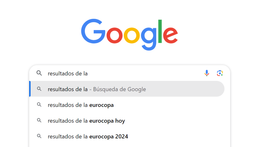 Búsqueda en Google de Eurocopa 2024
