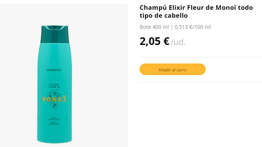 Champú Elixir Fleur de Monoï.