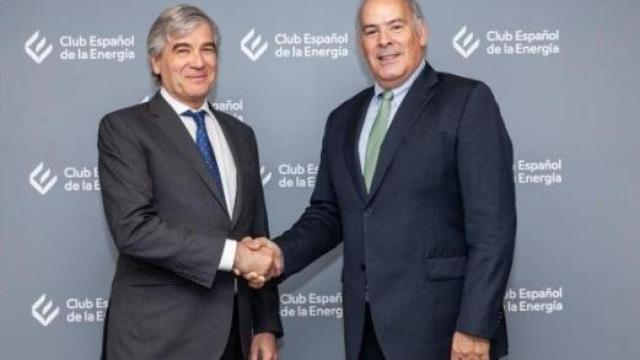 Francisco Reynés, nuevo presidente del Club Español de la Energía hasta 2026, y Mario Ruiz Mario Ruiz-Tagle, CEO de Iberdrola España, que lo ha sido hasta ahora.