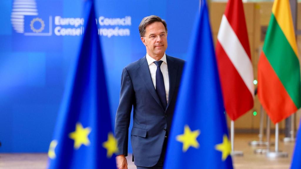 Mark Rutte, durante su penúltimo Consejo Europeo el pasado lunes en Bruselas