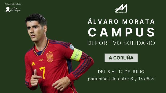 Álvaro Morata organiza en A Coruña un campus de fútbol solidario con elPulpo