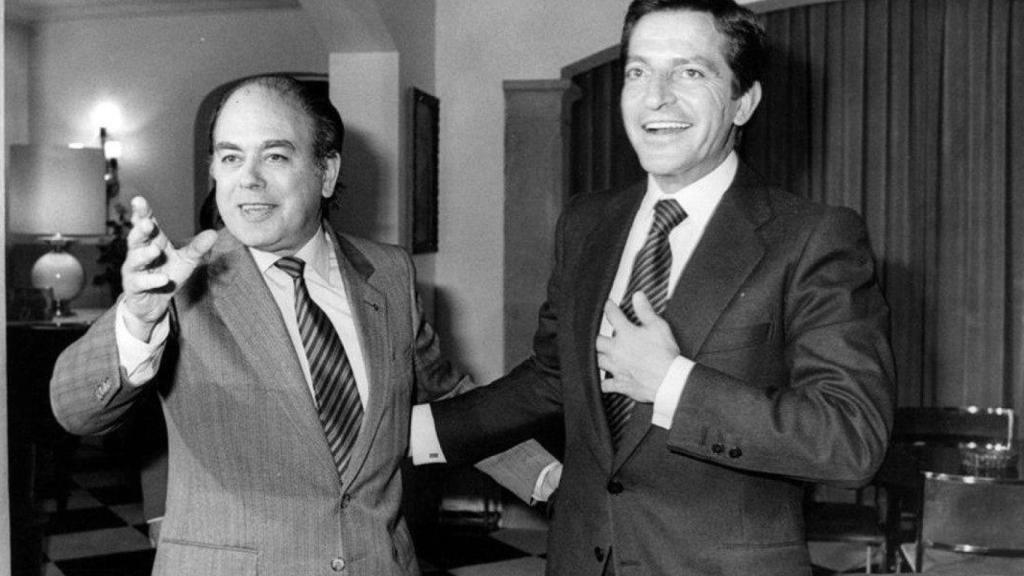 Jordi Pujol y Adolfo Suárez durante la Transición.
