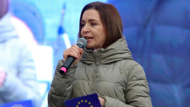 Maia Sandu, en un acto proeuropeo celebrado el pasado diciembre en Chisinau.