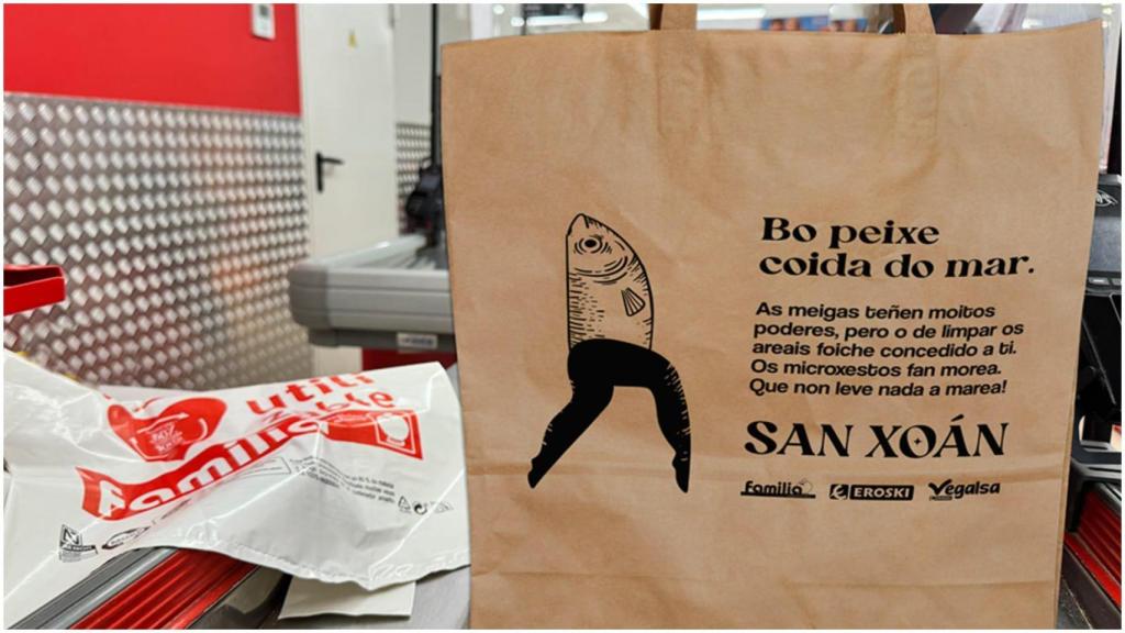 Las bolsas que se repartirán en las tiendas