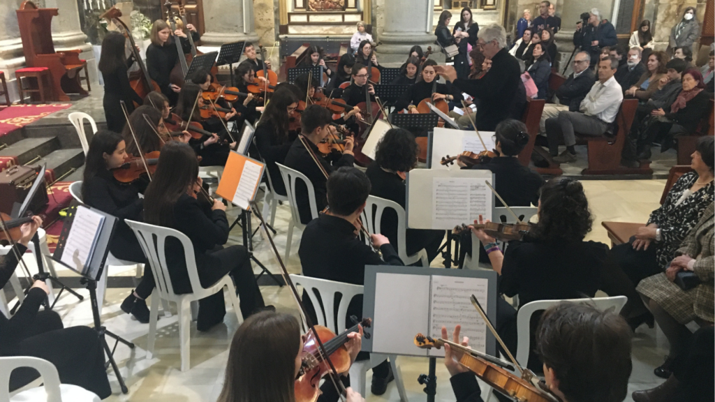 La Orquesta Infantil y Juvenil de Vigo.