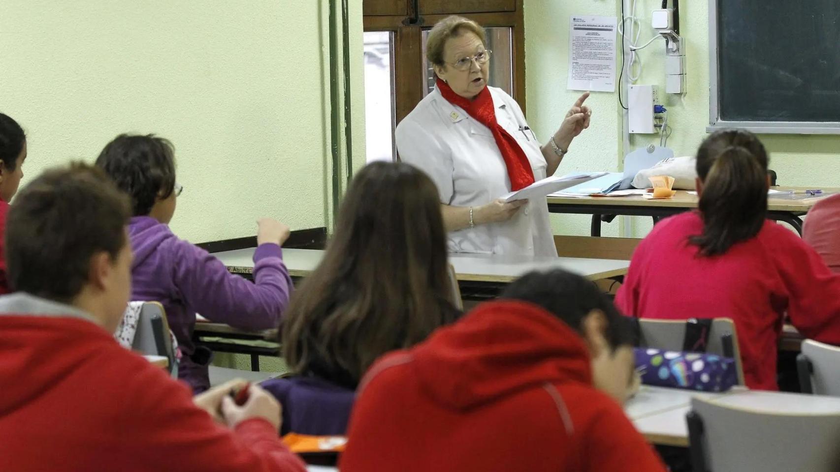 Imagen de archivo de una clase de instituto