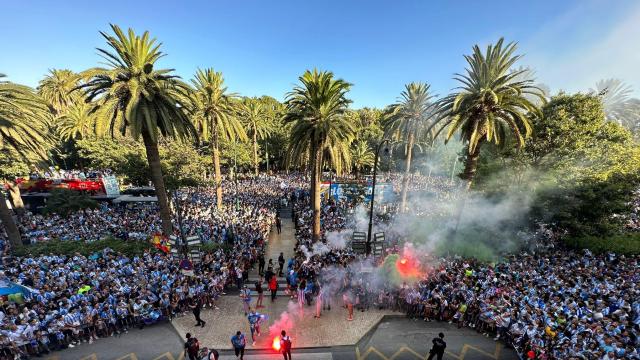 La gran fiesta del ascenso del Málaga, en directo