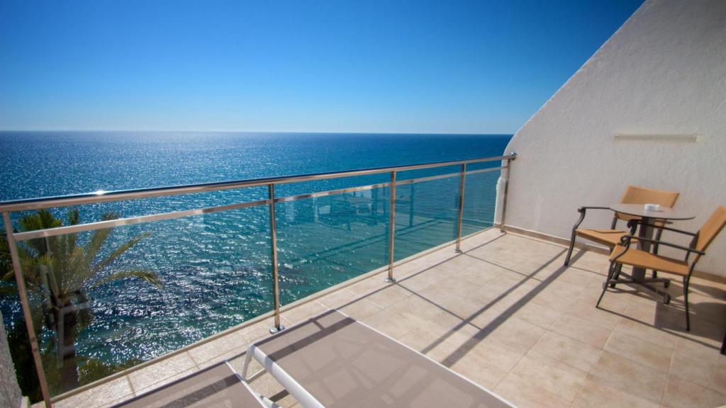 La vista al mar desde un hotel de La Vila Joiosa, uno de los destinos buscados con el Bono Viaje.