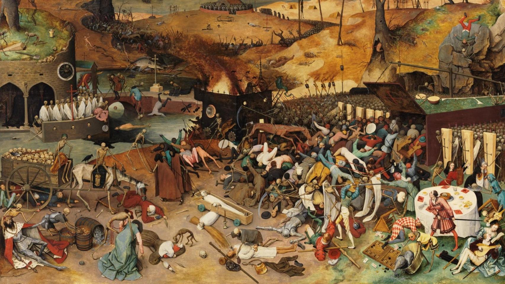 'El triunfo de la muerte', óleo sobre tabla de Pieter Bruegel el Viejo. Siglo XVI.