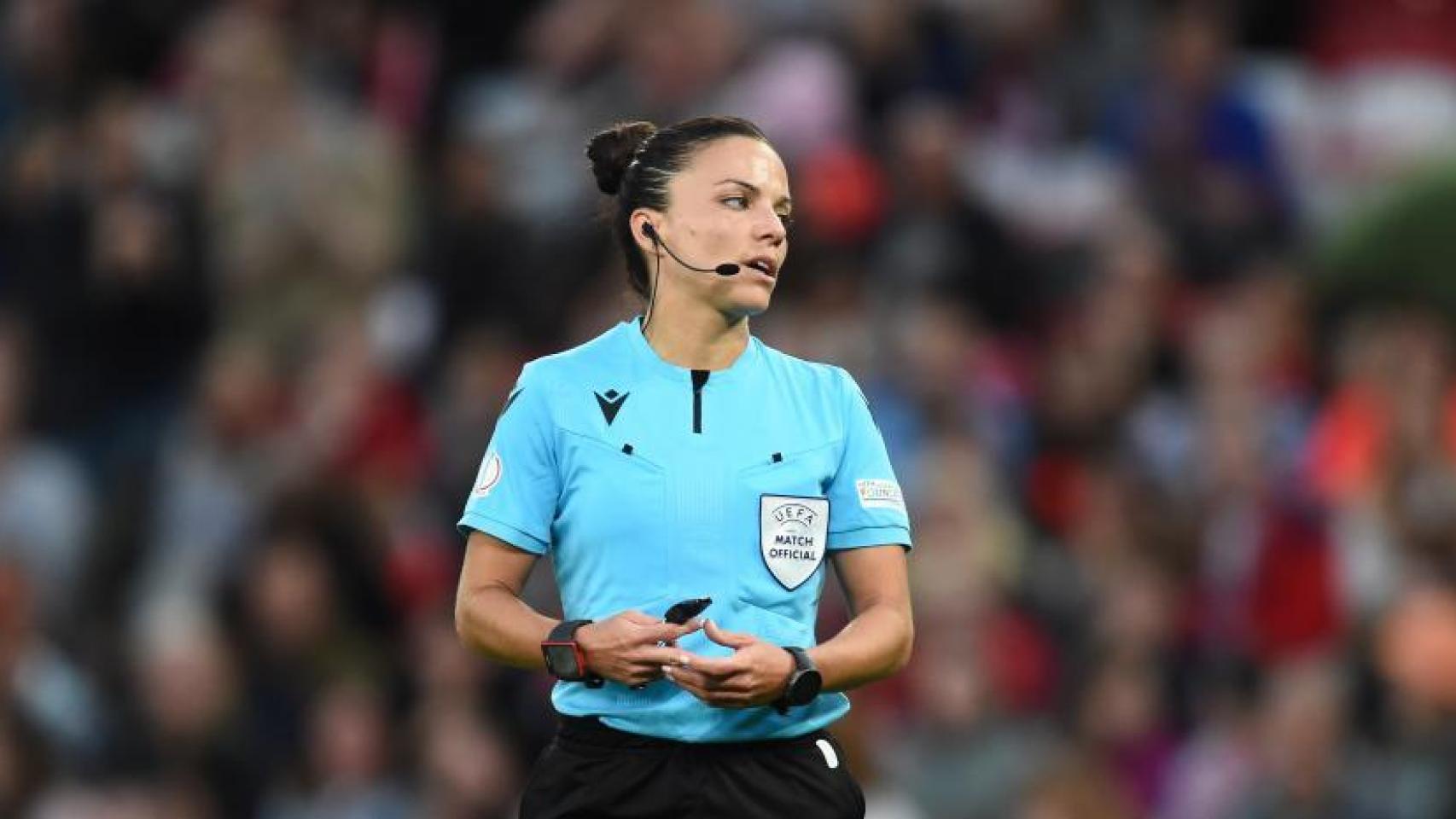 Marta Huerta de Aza, durante un partido de la Eurocopa Femenina.