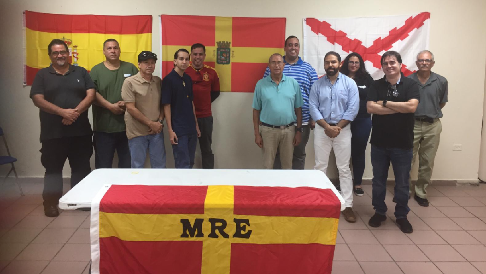 Miembros del Movimiento puertorriqueño de Reunificación con España.