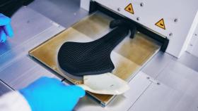 Uno de los sillines de fizik impreso en 3D