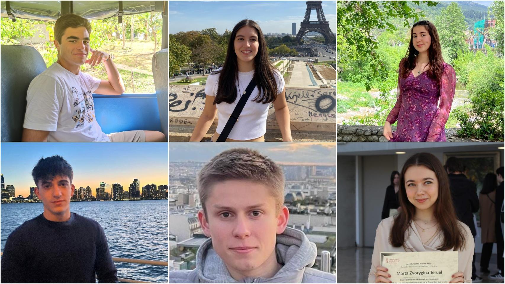 Jorge, Irene, Alba, Jorge, Nacho y Marta son algunos de los mejores estudiantes de la EBAU en España.