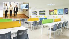 Imagen de la presentación y de la sala de estudios de la nueva residencia