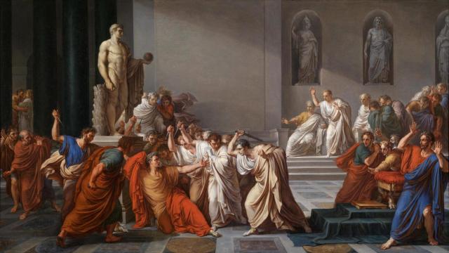 'La muerte de César' (1798), de Vincenzo Camuccini.