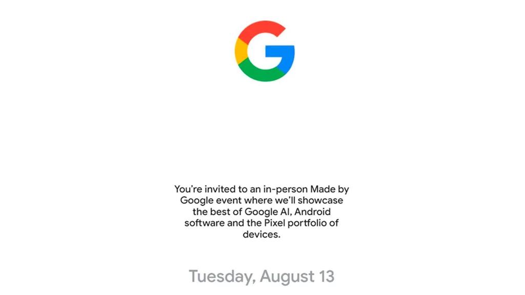 Invitación para el Made by Google