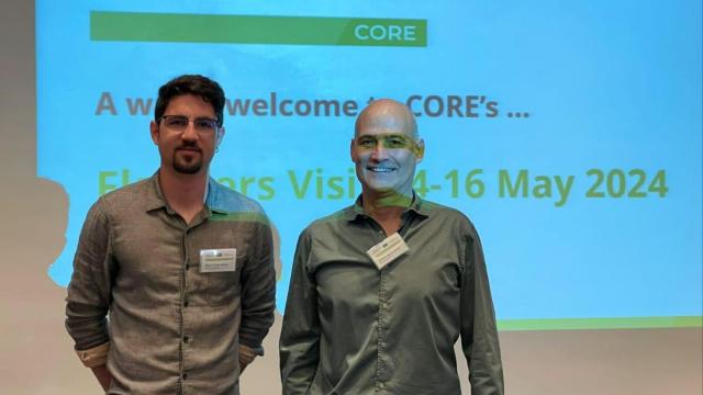 Mario Toribio e Ignacio Aguilar durante su participación en el seminario en Flandes.