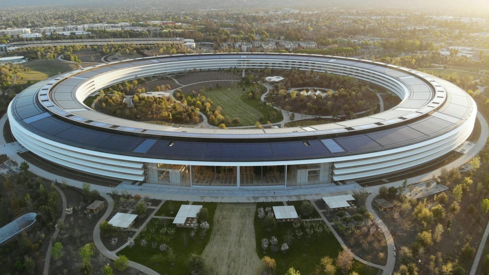 Las cuarteles generales de Apple se alimentan  al 100% de energía renovable.