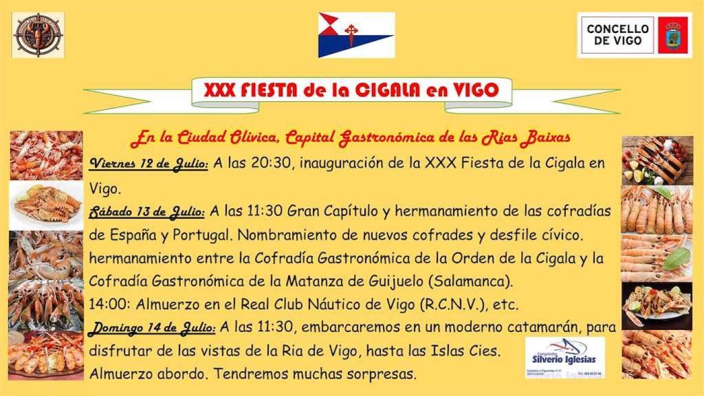 Programa de la XXX Fiesta de la Cigala.