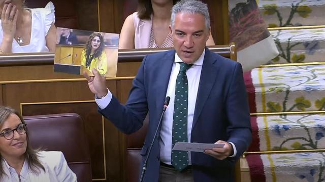 El diputado del PP Elías Bendodo este miércoles en el Congreso de los Diputados.