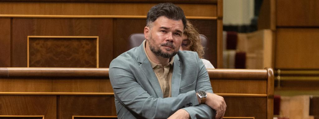 El portavoz de ERC en el Congreso, Gabriel Rufián.