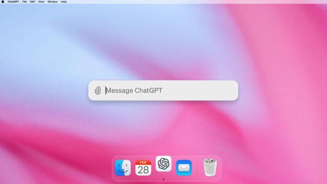 La aplicación de ChatGPT en un Mac.