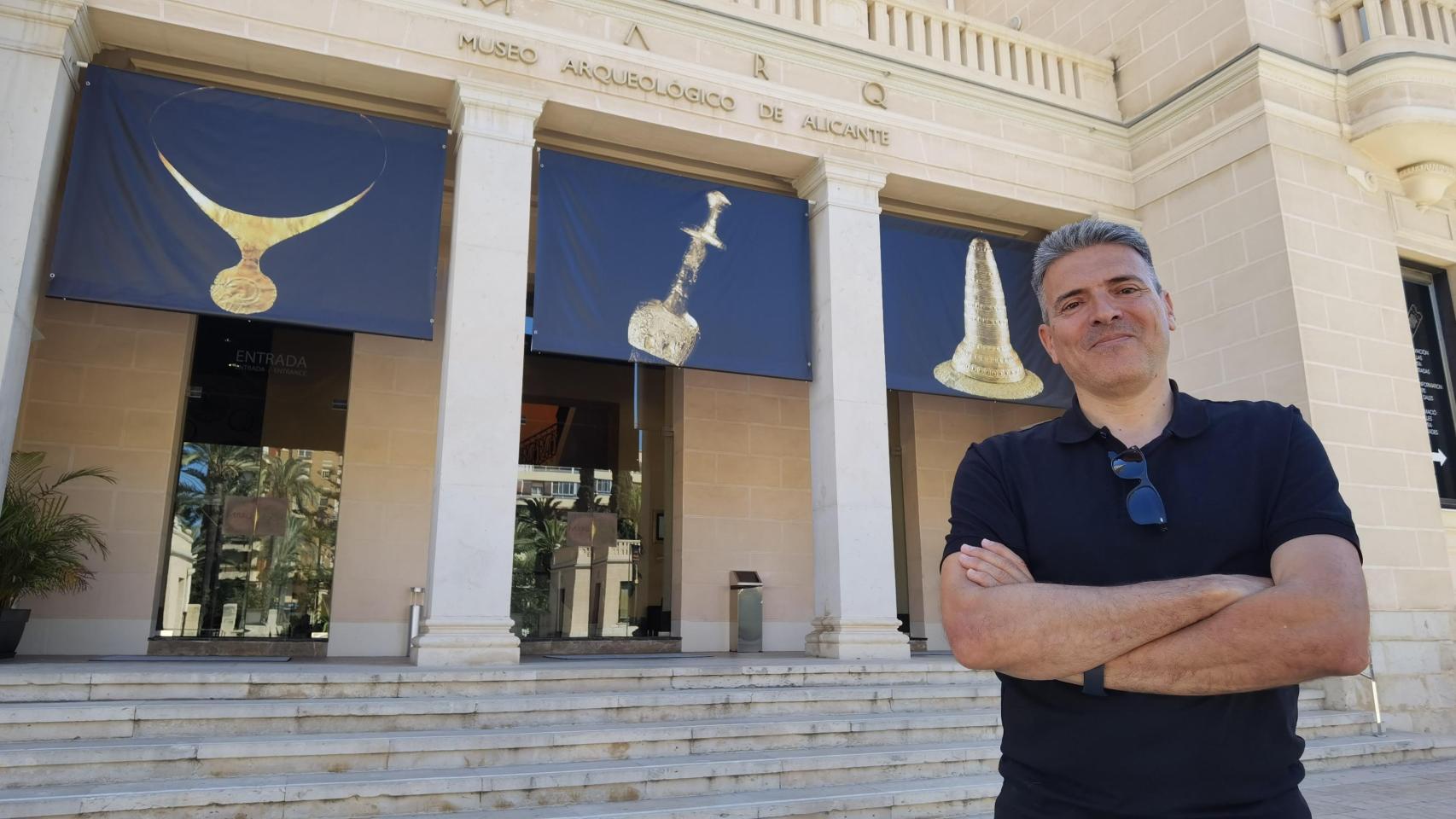 Juan Antonio López, comisario de la exposición Dinastías en el Marq, donde es arqueólogo.