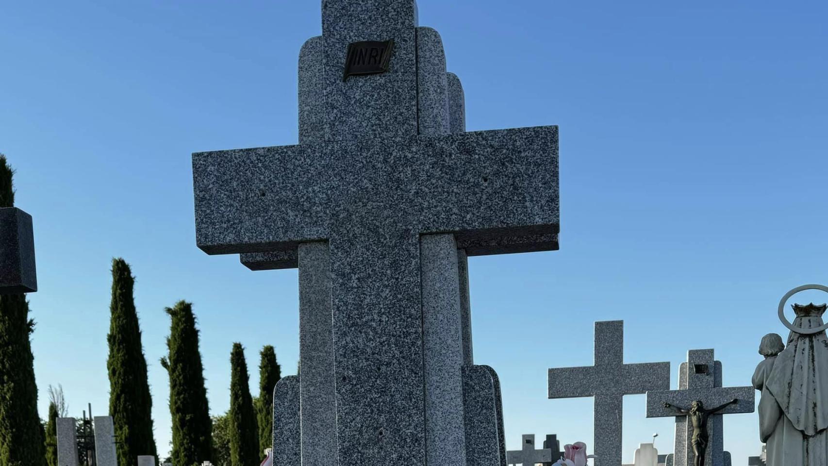 Robo en el cementerio de Noblejas (Toledo). Foto: Redes sociales de Ángel Antonio Luengo, concejal del municipio.