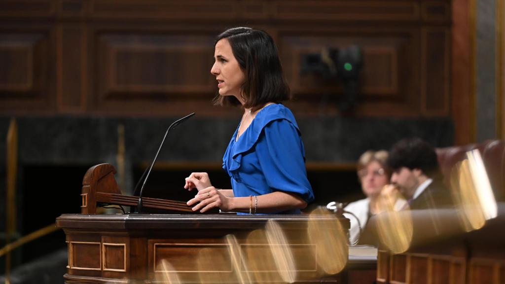 La secretaria general de Podemos, Ione Belarra, en el Congreso de los Diputados.